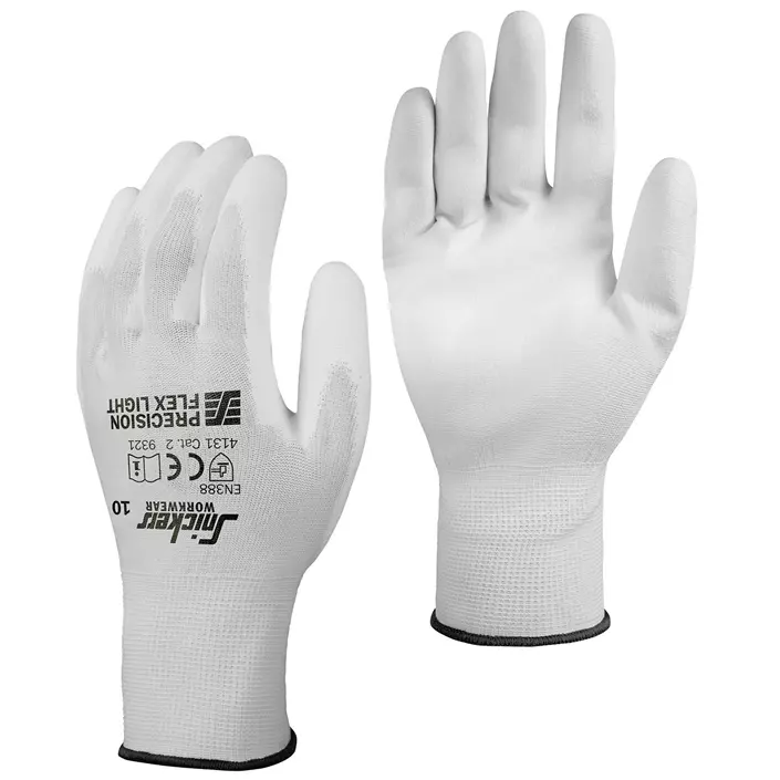 Snickers Precision Flex Light work gloves, White, large image number 0