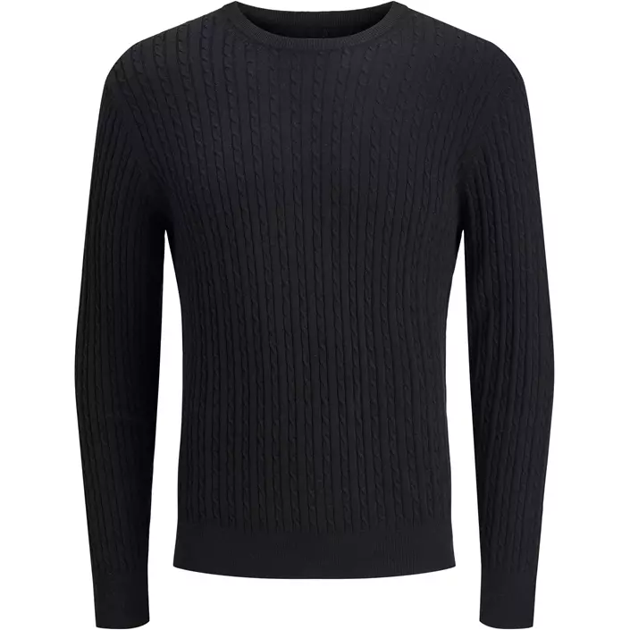 Jack & Jones JJEEMIL stickad tröja, Black, large image number 0