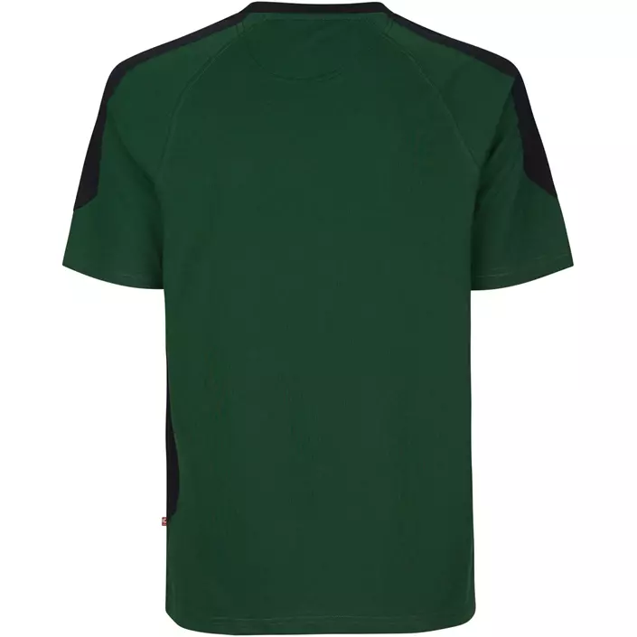 ID Pro Wear kontrast T-shirt, Flaskegrøn, large image number 1