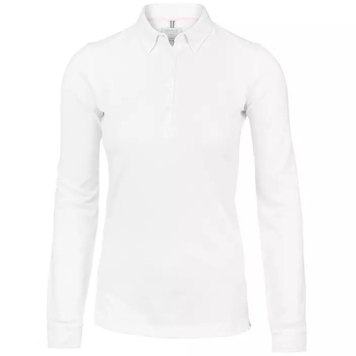 Nimbus Carlington langærmet dame Polo T-shirt, Hvid, large image number 0