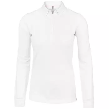 Nimbus Carlington langærmet dame Polo T-shirt, Hvid