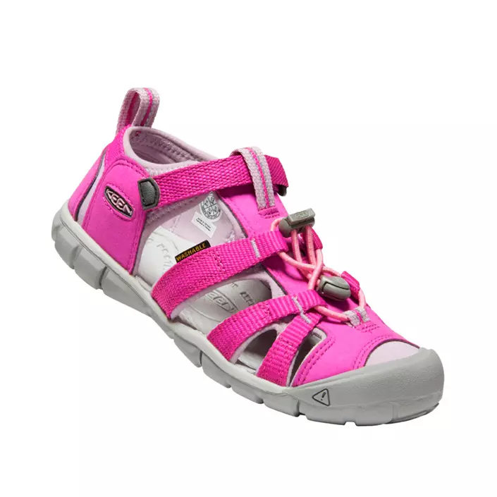 Keen Seacamp II CNX C sandals for kids, Verry Berry/Dawn Pink, large image number 0