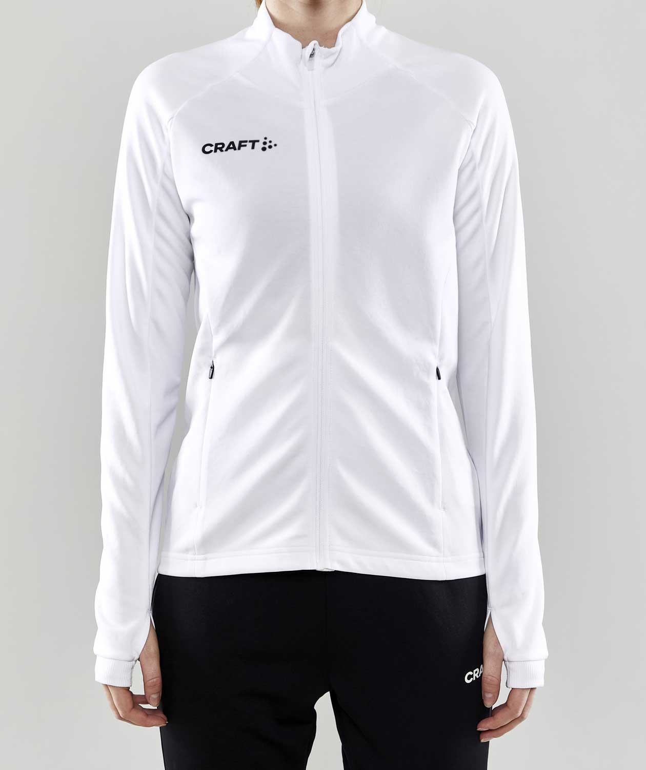 Craft Evolve Full Zip dame sweatshirt, Hvit, large image number 1