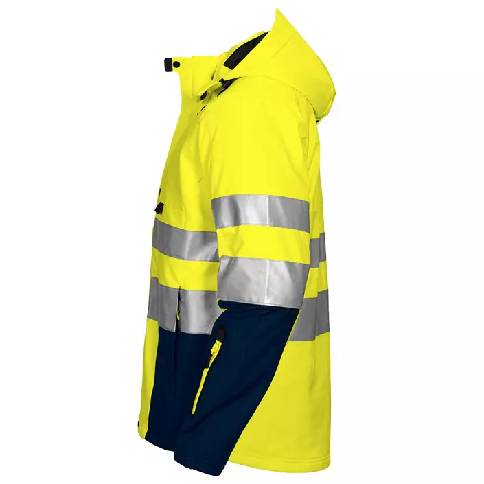 ProJob winter jacket 6420, Hi-Vis yellow/marine, large image number 1