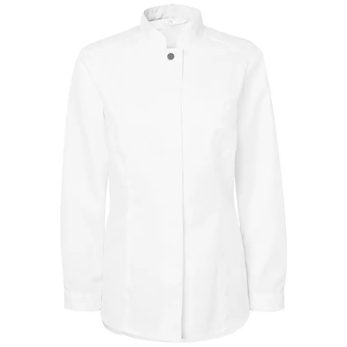 Segers 1026 slim fit dame kokkeskjorte, Hvid, large image number 0