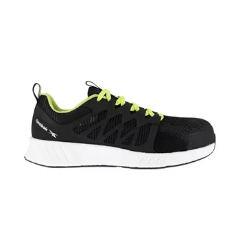 Reebok Fusion Flexweave safety shoes S1P, Black/Lime Green