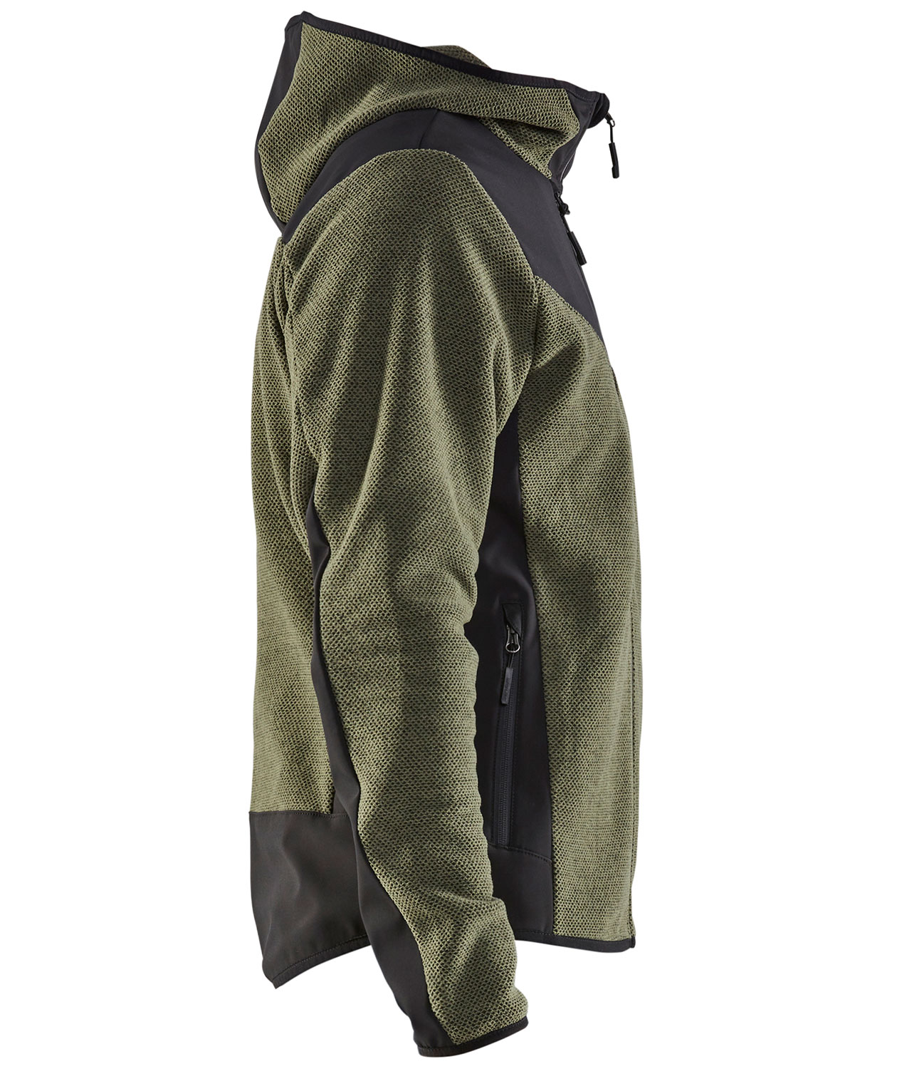 Bl&aring;kl&auml;der strikjakke, Efter&aring;rsgr&oslash;n/Sort, large image number 2