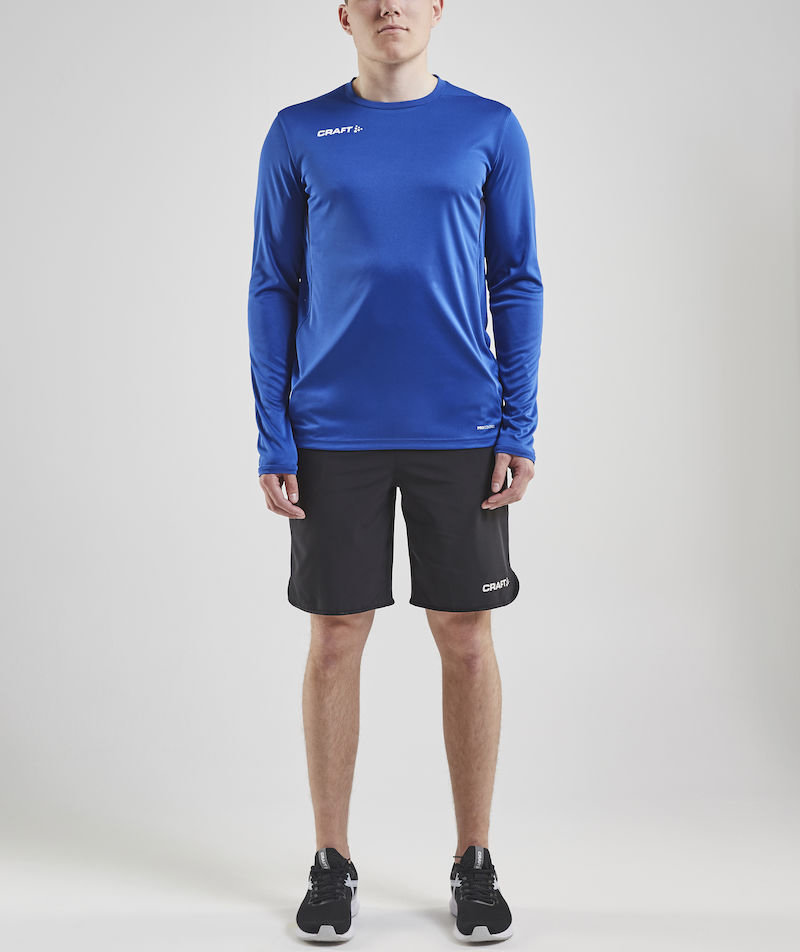 Craft Pro Control Impact l&aring;ng&auml;rmad T-shirt, Navy/Club cobolt, large image number 2