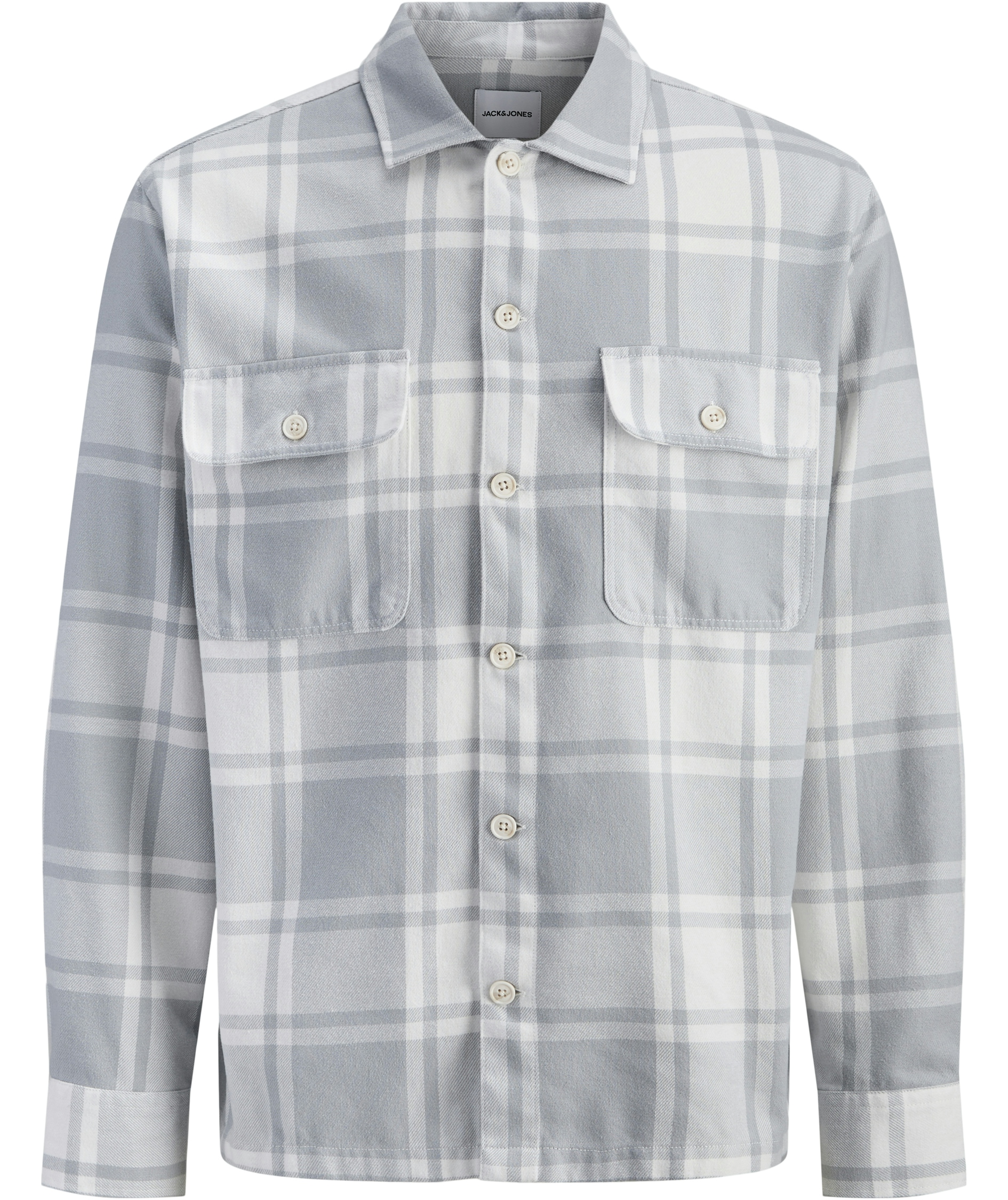 Jack & Jones JJECHARGE overshirt, Glacier Grey, Glacier Grey, swatch