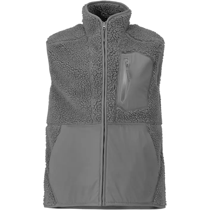 Mascot Customized fibre pile vest, Stone grey, large image number 0