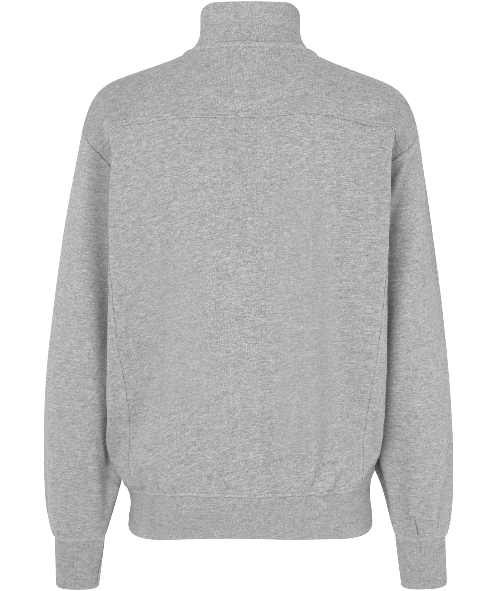 ID Sweatshirt with short zipper, Grey Melange, large image number 1