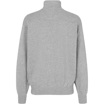 ID Sweatshirt with short zipper, Grey Melange
