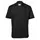 Segers modern fit chefs shirt with short sleeves and snapbuttons, Black, Black, swatch