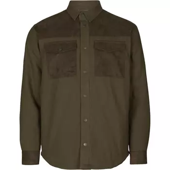 Seeland Vancouver flannel overshirt, Pine green