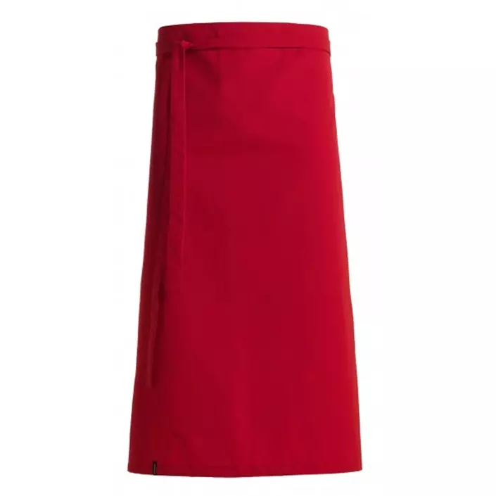 Kentaur long server apron, Red, Red, large image number 0