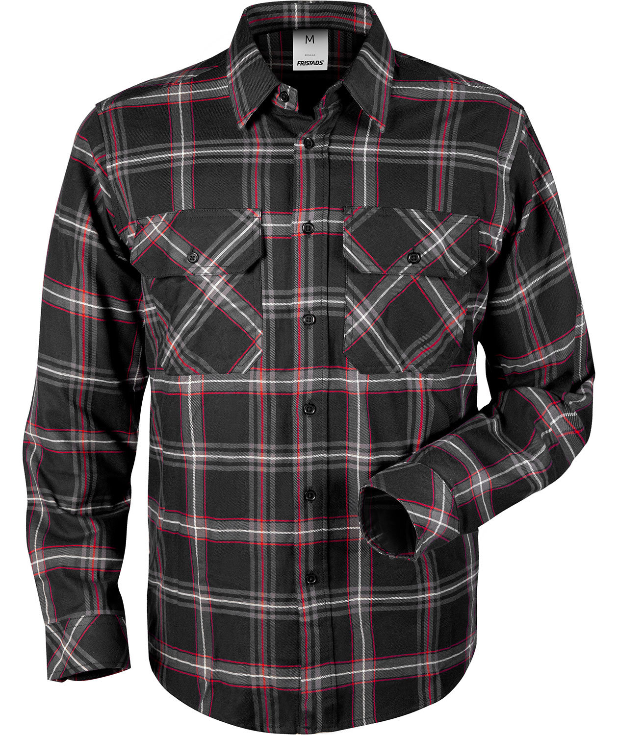 Fristads skogsarbetarskjorta 7421, Svart, Svart, swatch