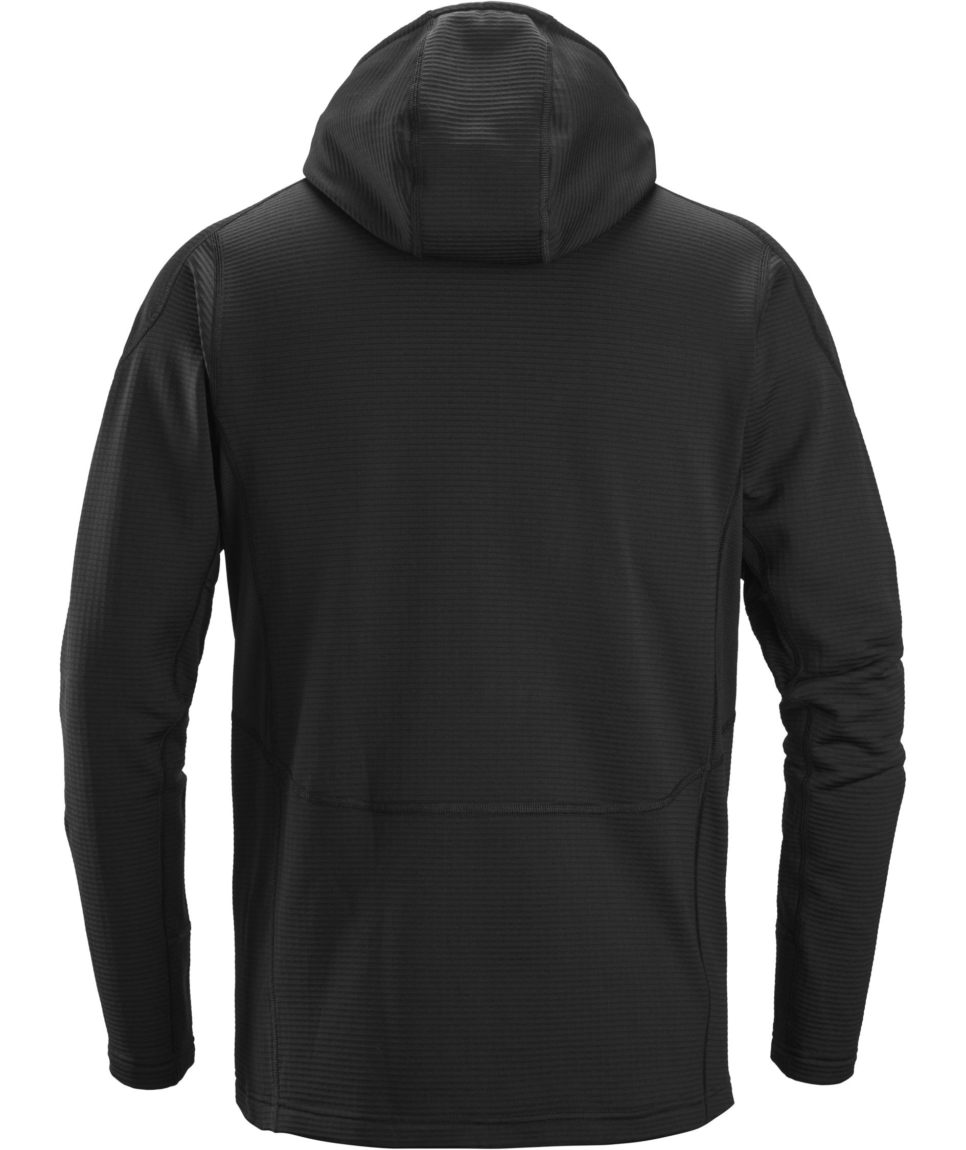 Snickers Body Mapping fleece hoodie with zipper 9420, Black/Black, large image number 2