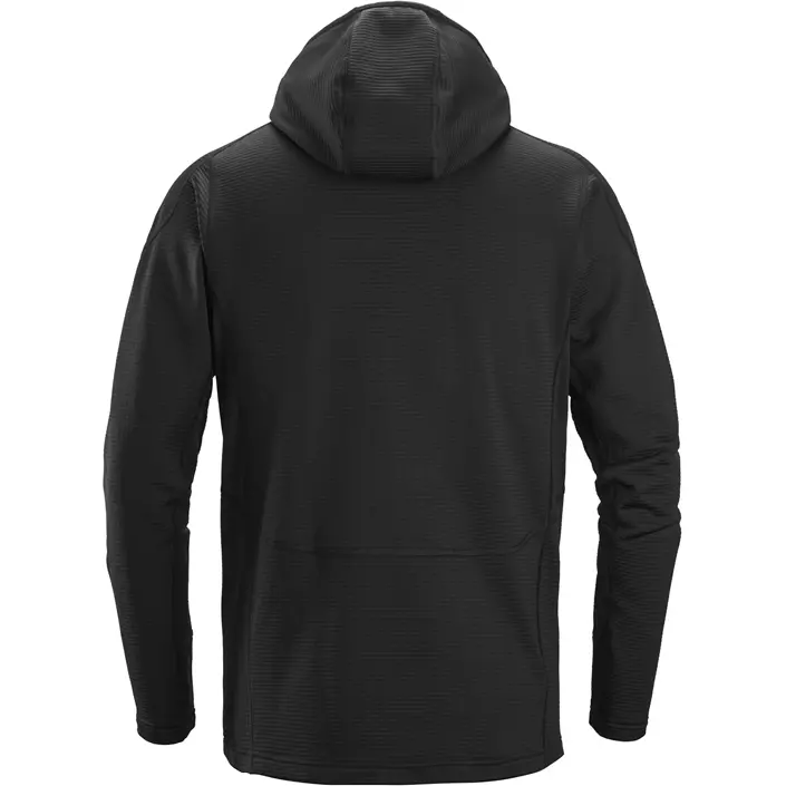 Snickers Body Mapping fleece hættetrøje med lynlås 9420, Black/Black, large image number 2