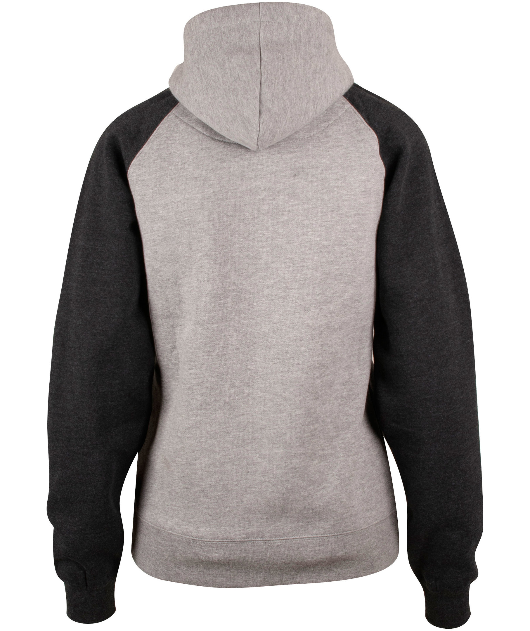 YOU Katherine Raglan women's hoodie, Grey melange/coke melange