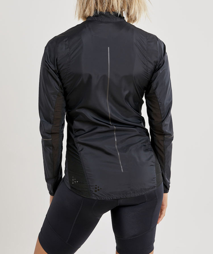 Craft Essence women's light wind jacket, Black, large image number 3
