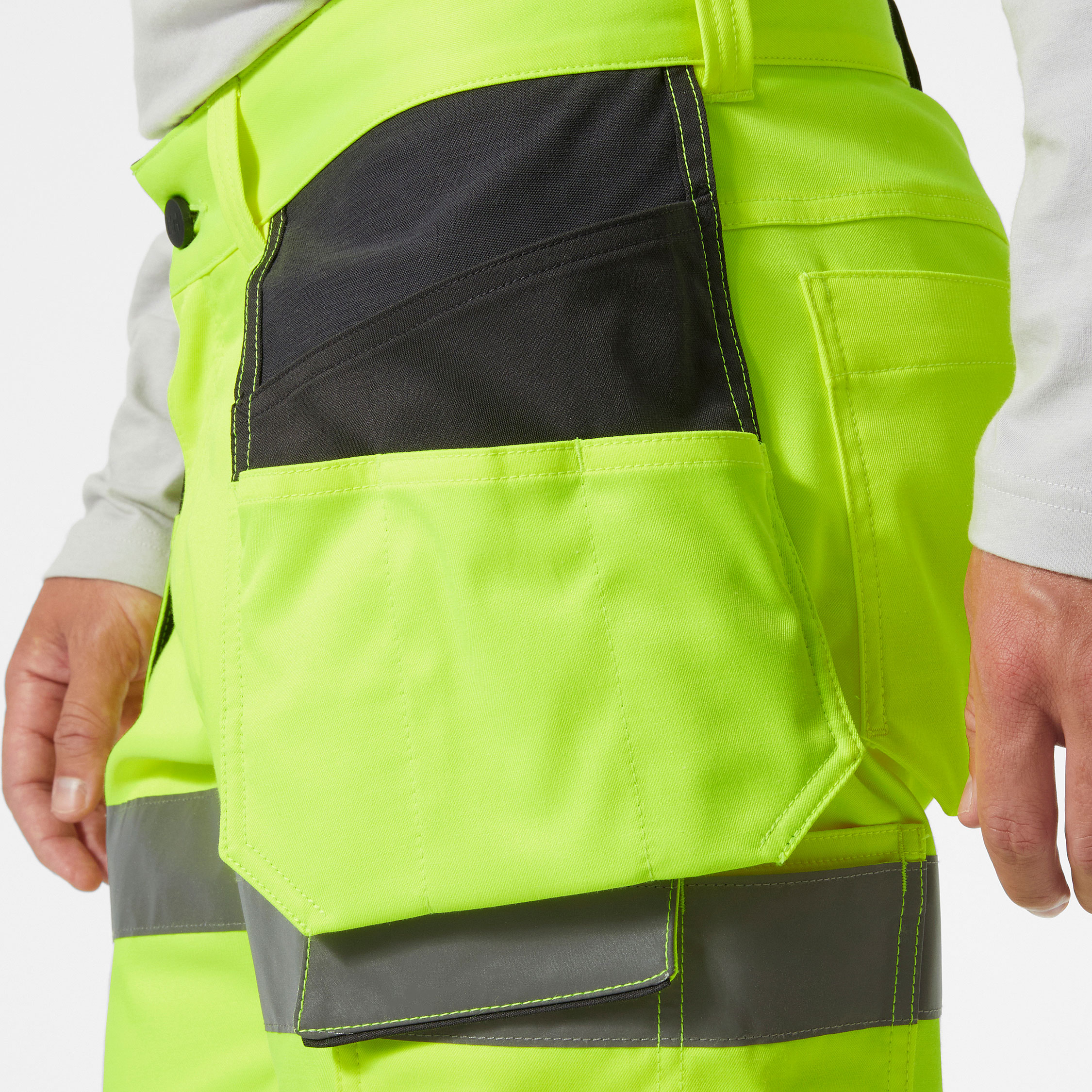 Helly Hansen UC-ME h&aring;ndv&aelig;rkershorts, Hi-vis Gul/Ebony, large image number 5