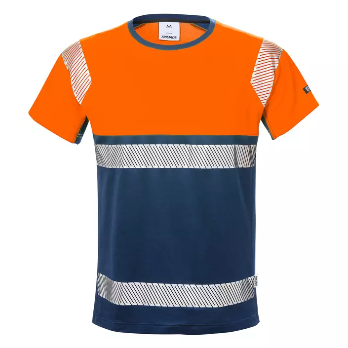 Fristads T-Shirt 7518 THV, Hi-vis Orange/Marine, large image number 0