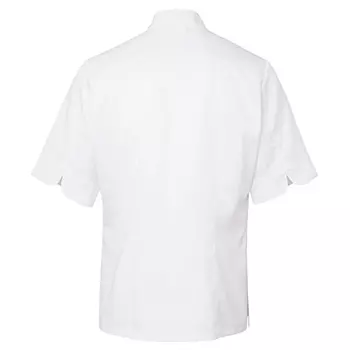 Segers 1021 slim fit short-sleeved chefs shirt, White