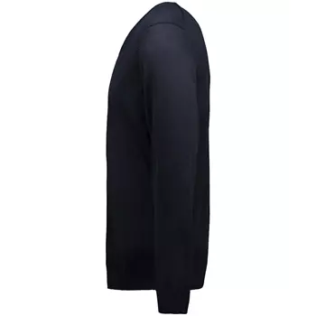 ID Classic stickad tröja med merinoull, Navy