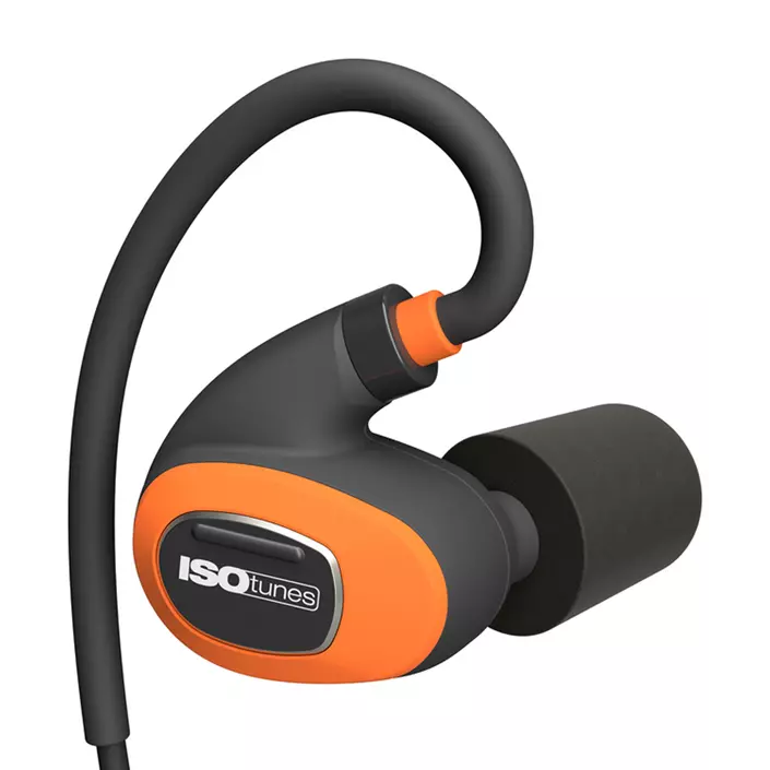 ISOtunes Pro 2.0 høreværn med Bluetooth og støjreducering, Koksgrå/Orange, Koksgrå/Orange, large image number 1