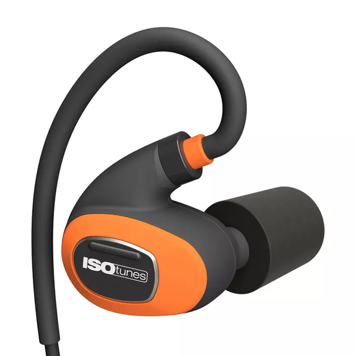 ISOtunes Pro 2.0 Bluetooth-hörlurar med hörselskydd, Kol/Orange, Kol/Orange, large image number 1