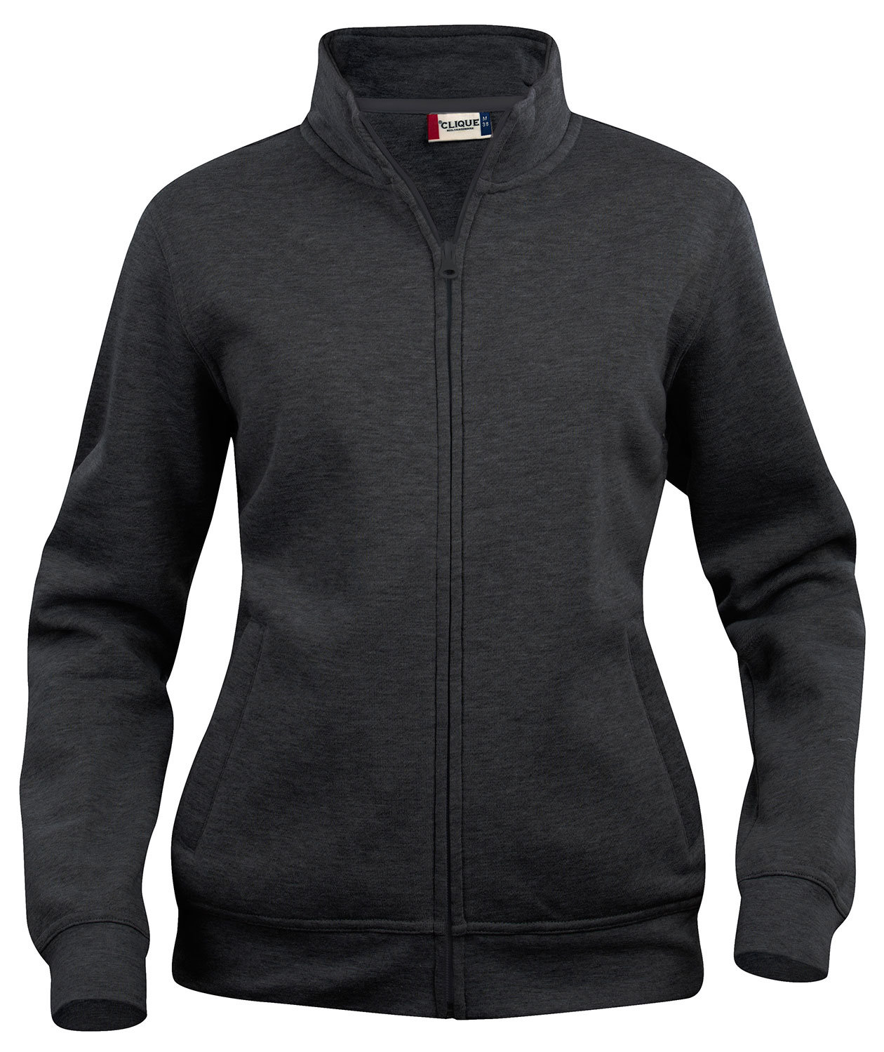 Clique Basic Cardigan women's sweatshirt, Antracit Melange, Antracit Melange, swatch