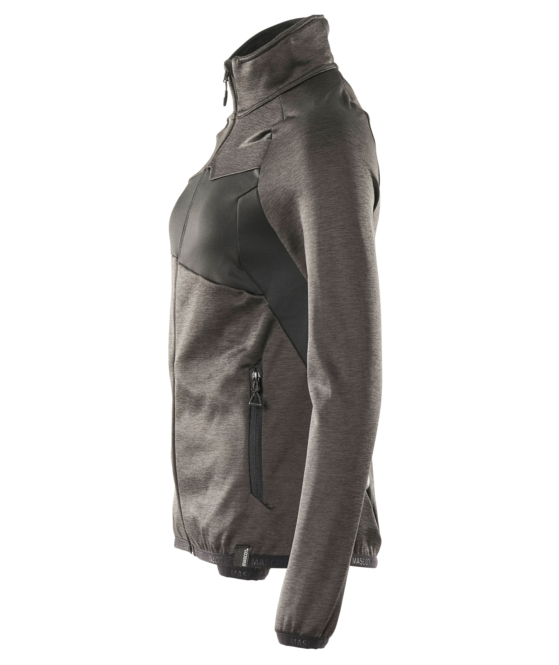 Mascot Accelerate fleece cardigan dam, M&ouml;rk Antracit/Svart, large image number 3