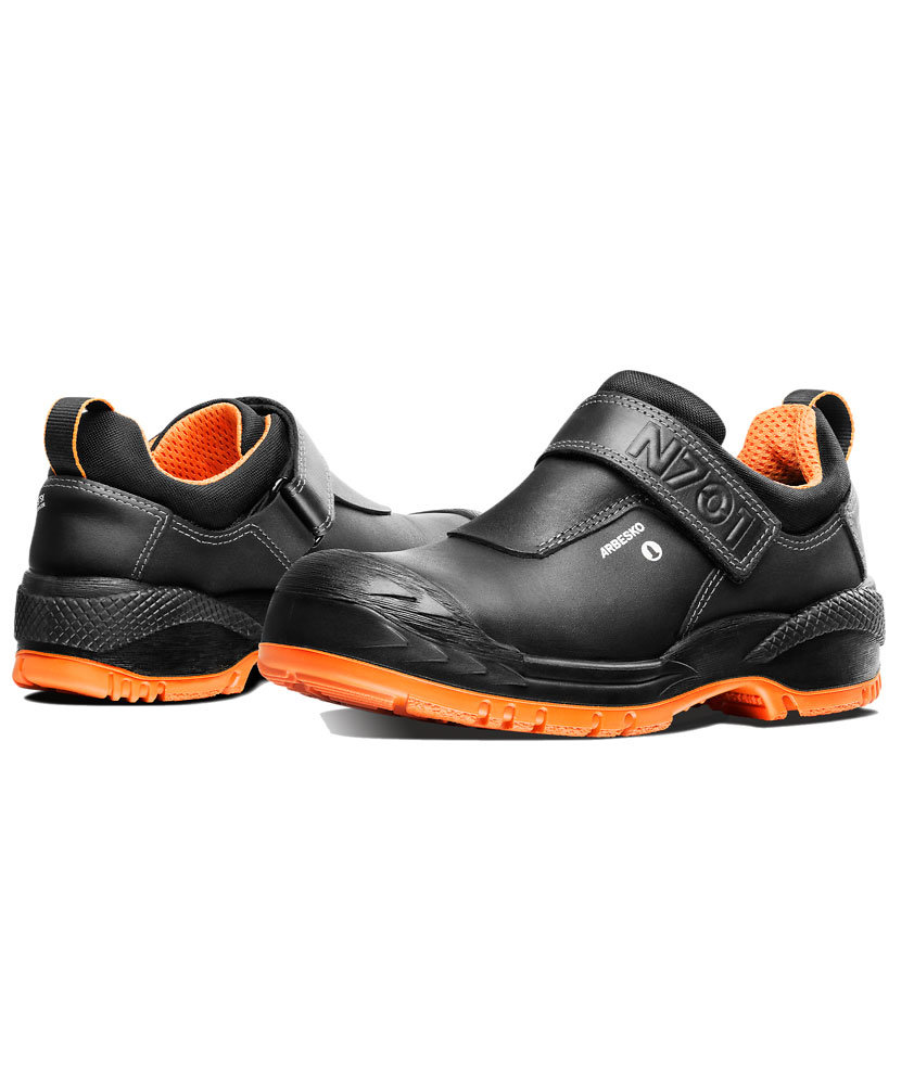 Arbesko 701 skyddsskor S3, Svart/Orange