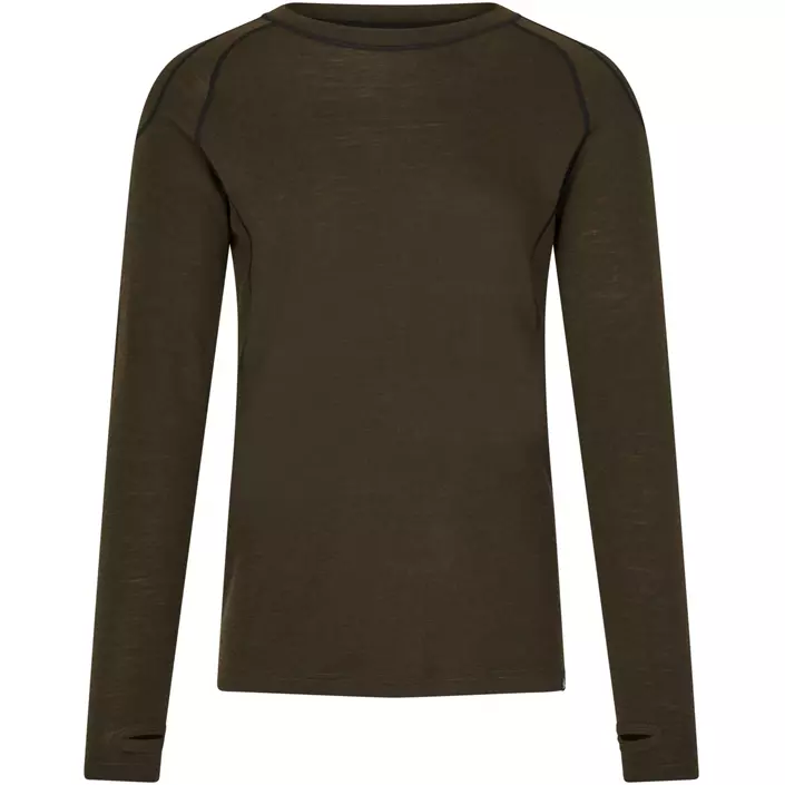 Seeland Apex One Hundred baselayertröja med merinoull, Pine green, large image number 0