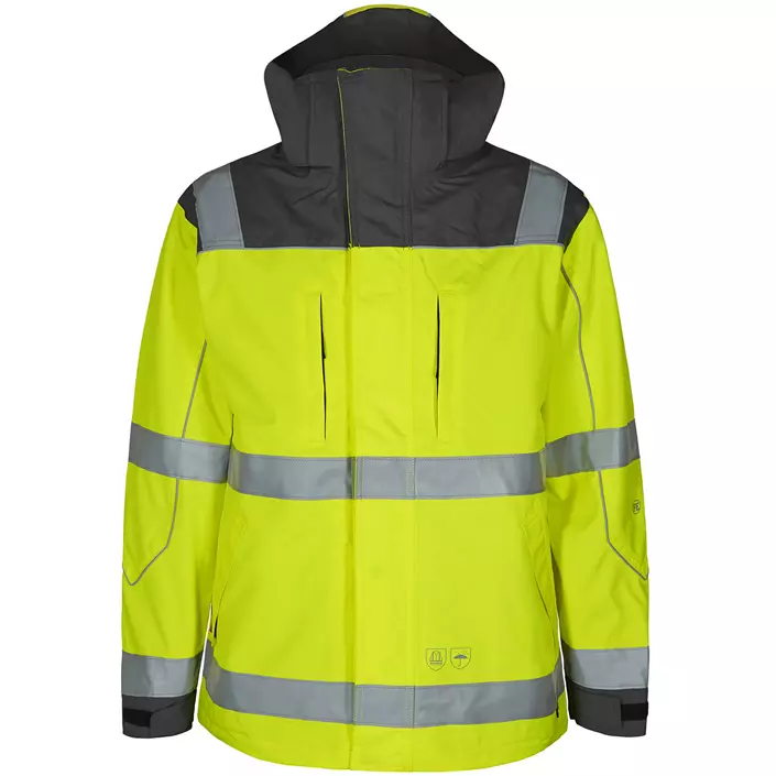 Engel Safety shell jacket, Hi-vis Yellow/Grey, large image number 0