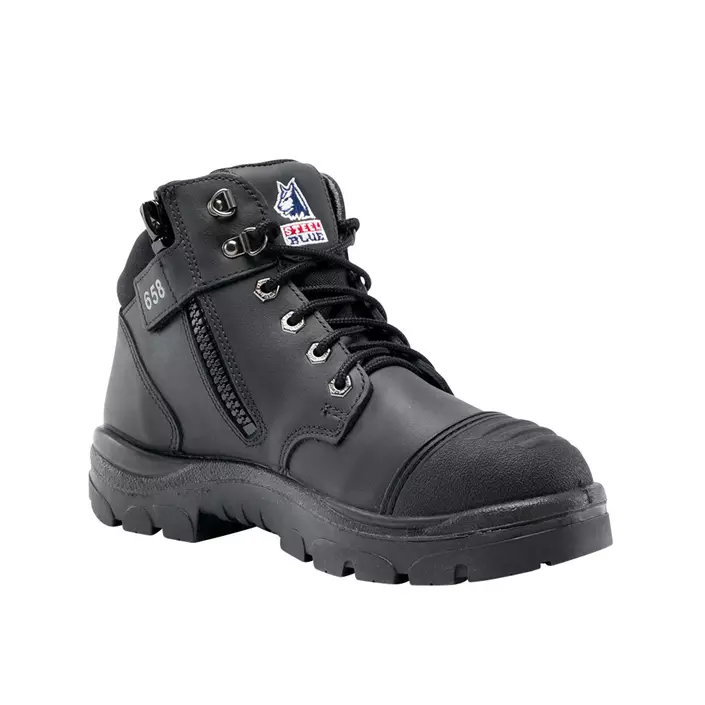 Steel Blue Parkes Bump Cap Zip safety boots S3, Black, large image number 0
