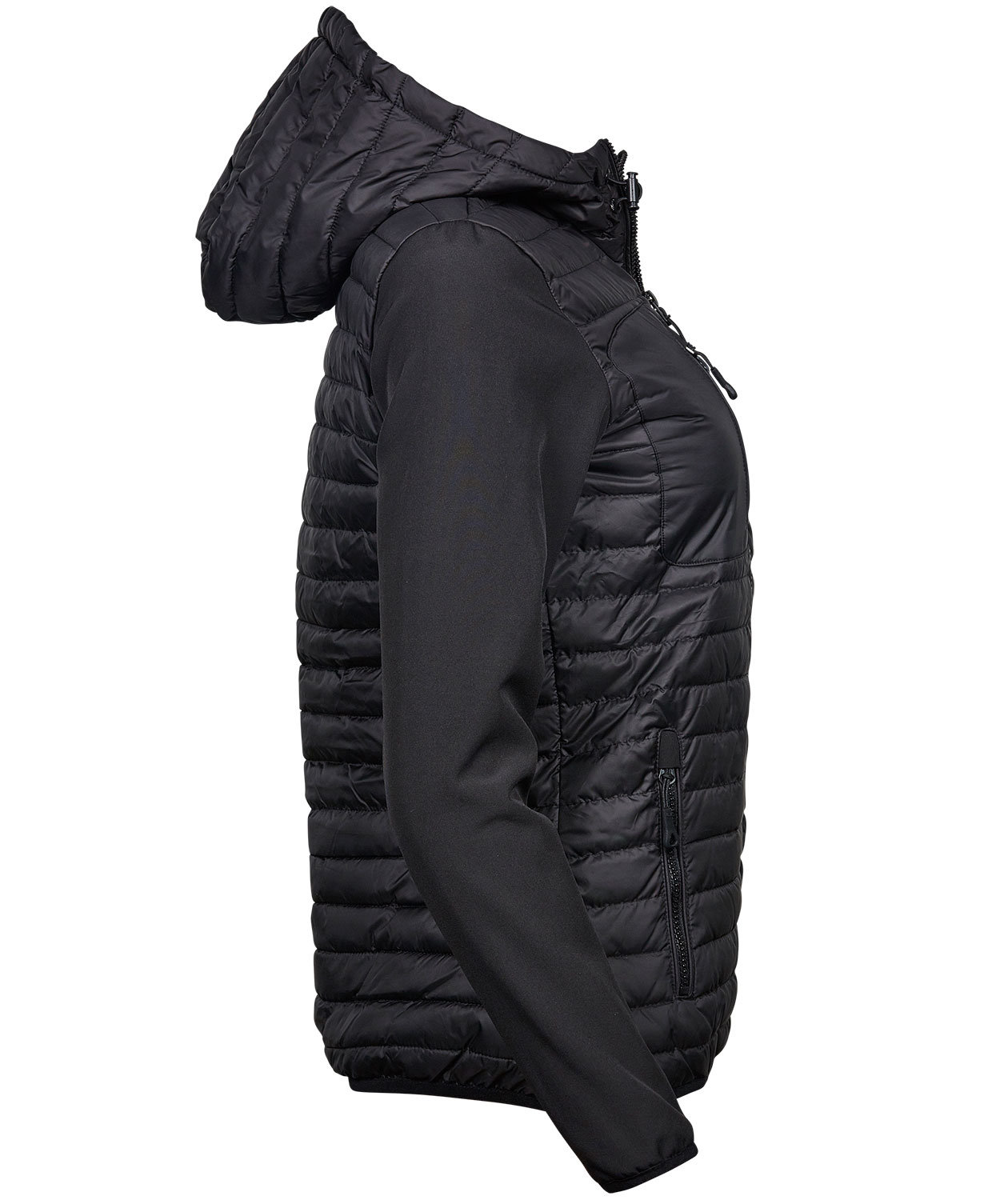 Tee Jays Hooded Crossover jacka dam, Svart, large image number 4