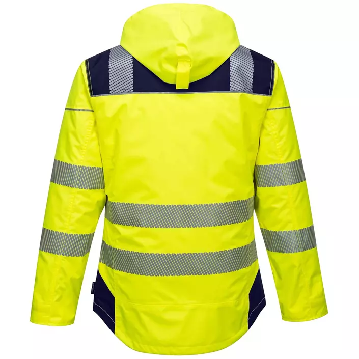 Portwest PW3 winter jacket, Hi-Vis Yellow/Dark Marine, large image number 1