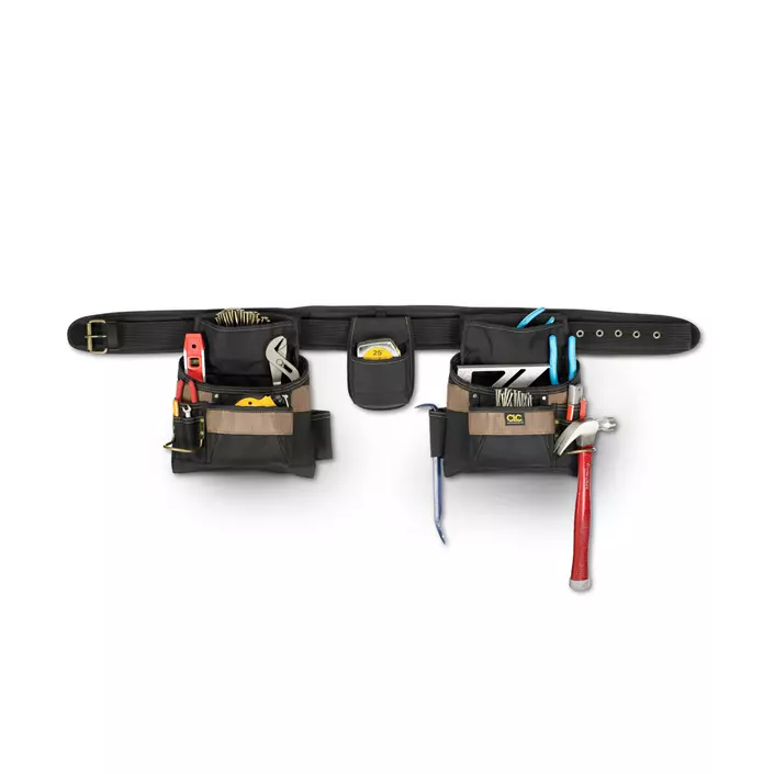 CLC Work Gear 1604 combi carpenter tool belt, Black/Brown, Black/Brown, large image number 1