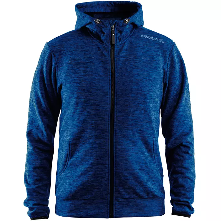 Craft Leisure hoodie med blixtlås, Deep Melange, large image number 0