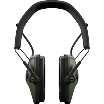 ISOtunes Sport DEFY Slim Basic hörlurar med hörselskydd, Svart/Grön
