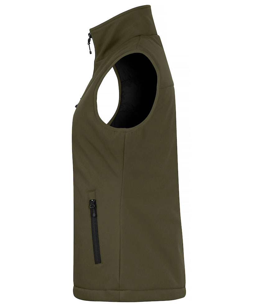 Clique lined women's softshell vest, Fog Green, large image number 2