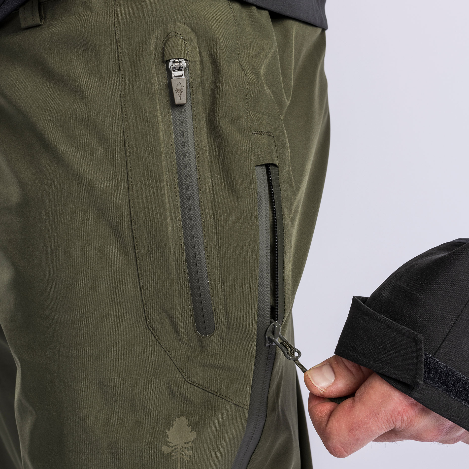 Pinewood Telluz bukser, Moss green, large image number 8