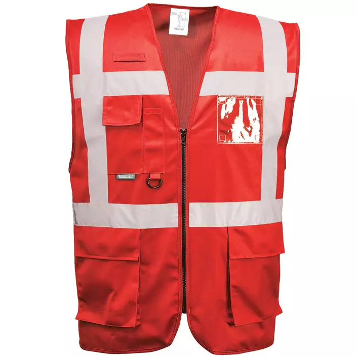 Portwest Iona reflective safety vest, Red, large image number 0