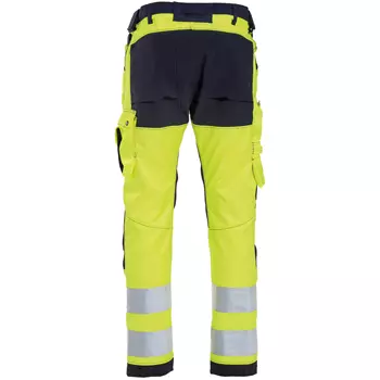 Tranemo Vision HV women's work trousers, Hi-vis yellow/Marine blue