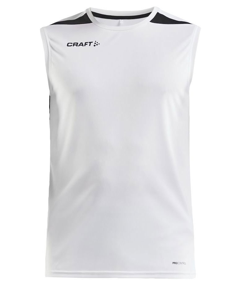 Craft Pro Control Impact tank top, White/black, White/black, swatch