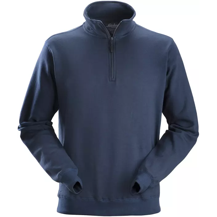 Snickers ½ zip sweatshirt 2818, Marine Blue, large image number 0