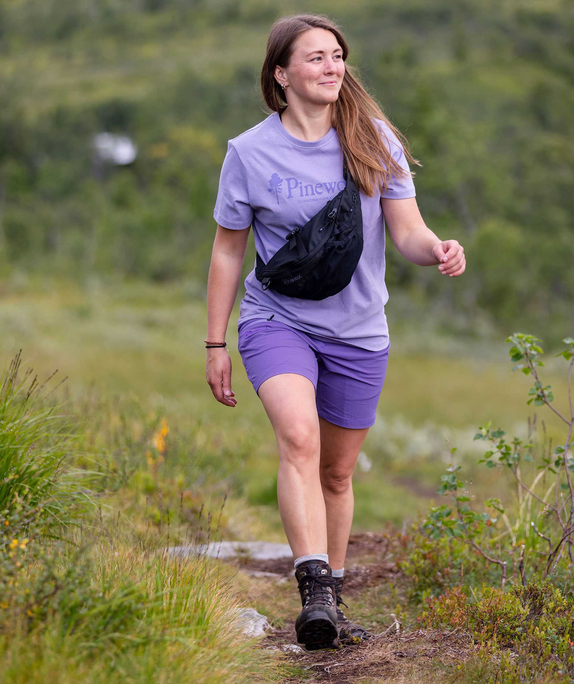 Pinewood&nbsp;Abisko Light dameshorts, Lilac, large image number 7