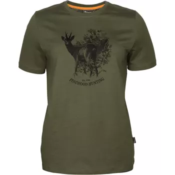 Pinewood Roe Deer dame T-shirt, Olive