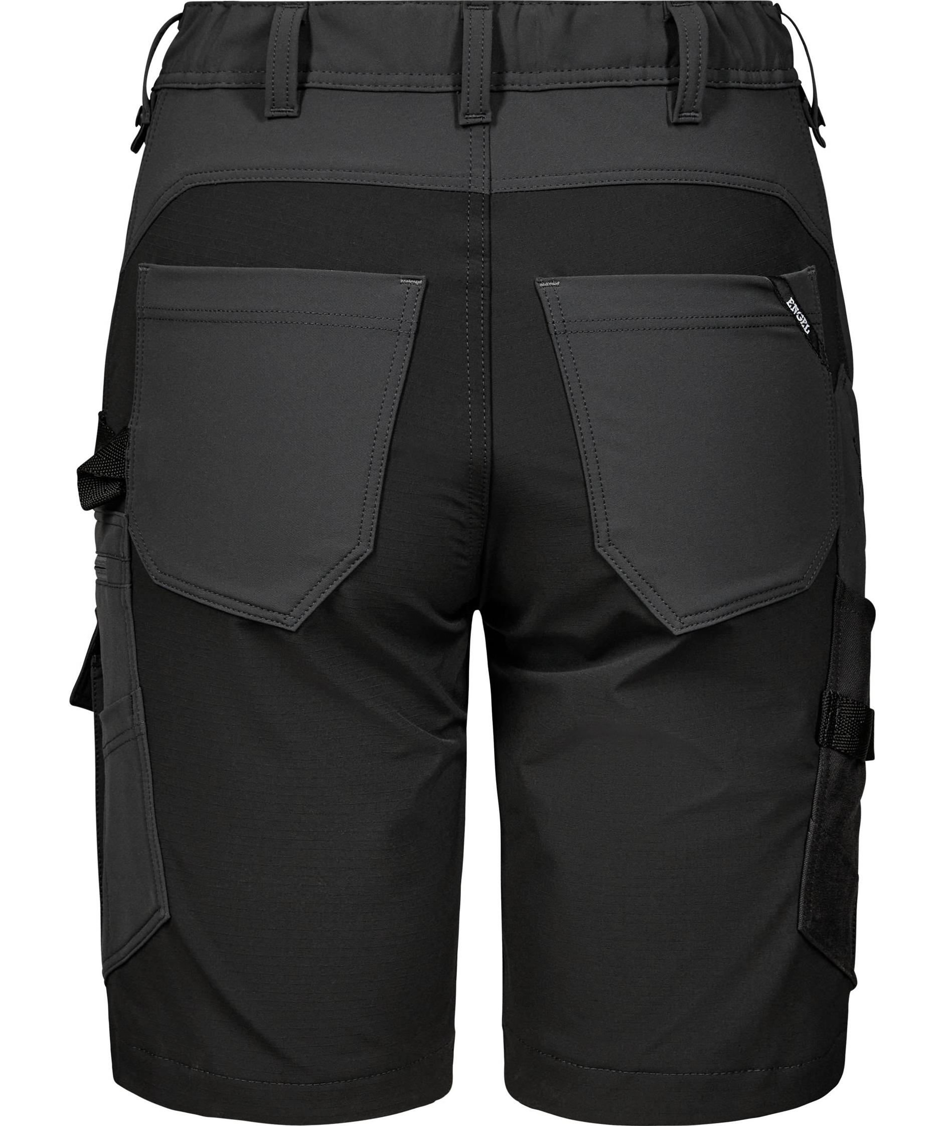 Engel Entire women's work shorts full stretch, Anthracite Grey/Black